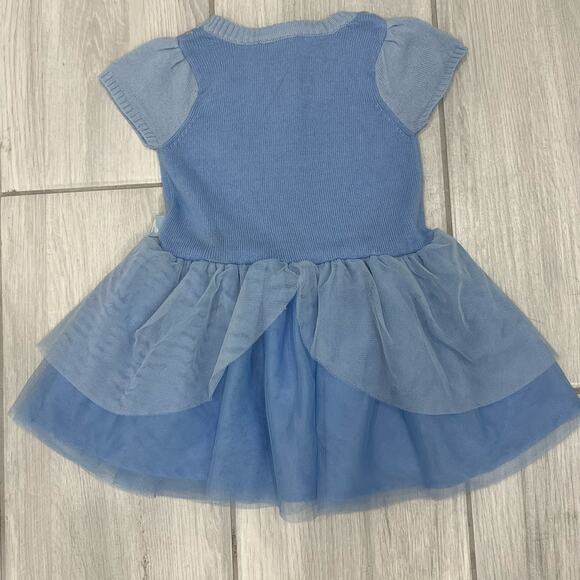 Disney Princess Cinderella 18M Blue And Silver Sweater Dress - Picture 5 of 6